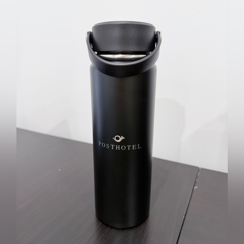 Posthotel Black Travel Tumbler with Handle